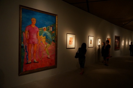 展覽展出沙梭代表作“紅色的人”系列
