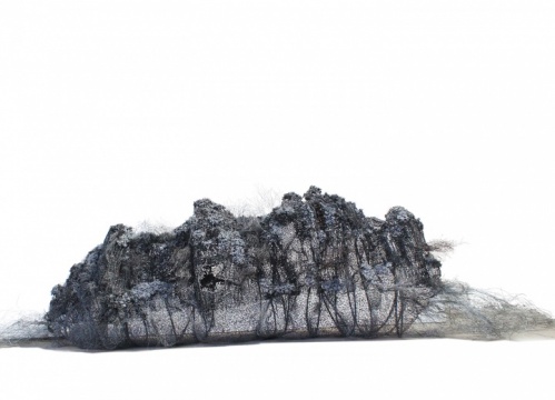 黃鎮(zhèn)，《山水2013》，1000×190×180cm
