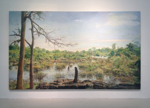 陸亮，《吳哥的沼澤》，布面油畫(huà)，2010—2014