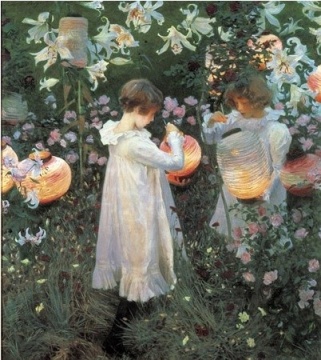 約翰?辛格?薩金特John Singer Sargent(1856—1925)[｜《石竹、百合、玫瑰 》1885～1886年 英國(guó)倫敦泰德美術(shù)館藏
