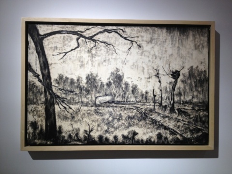 《通向遠(yuǎn)方no.4》 60x91cm 木板綜合材料 2013

