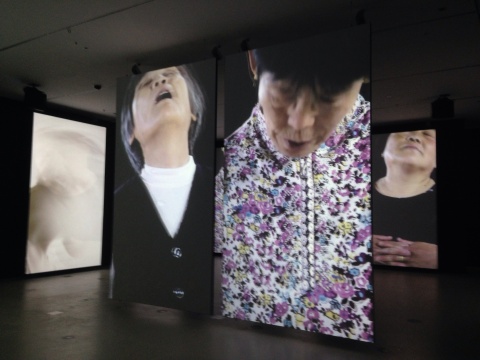 王功新影像作品在NGV的展示現(xiàn)場
