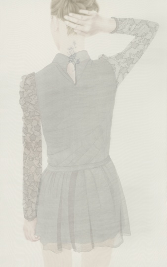 《香》  160cm×100cm 絹 水色 2013
