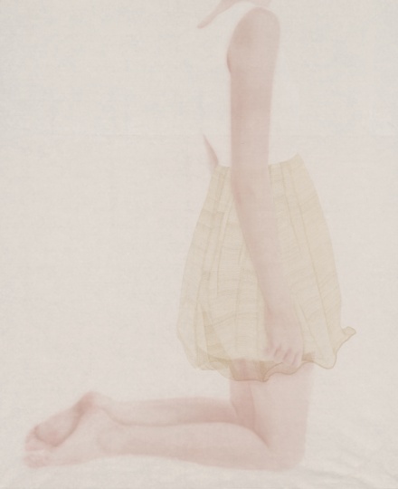 香 120 x 100cm 絹 水色 2013

