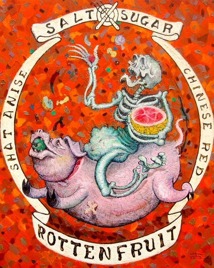 《鹽與糖》布面油畫 150X120cm 2013
《鹽與糖》布面油畫 150X120cm 2013