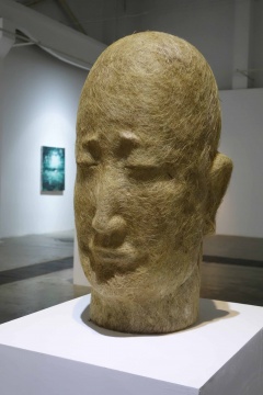 蕭鳴  《符號研究3》 70x40x40cm  麻絲 2013

