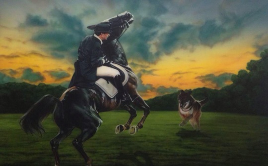 惠欣《狼來了》100x160cm 布面丙烯 2014
