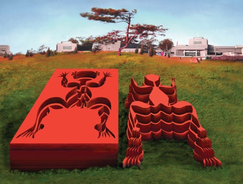 ?
2007年，廣東美術(shù)館《形與影》展出作品。

