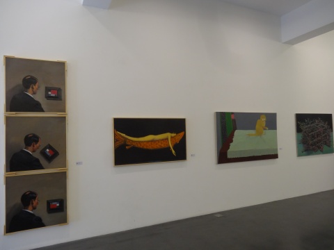 展廳內(nèi)的作品數(shù)量和類型都很豐富
