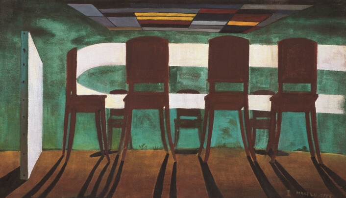 《理性之光之二》 71×124cm 布面油畫 1983
