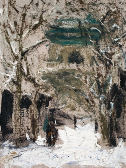《鐘樓》 100×75cm 布面油畫 1986
