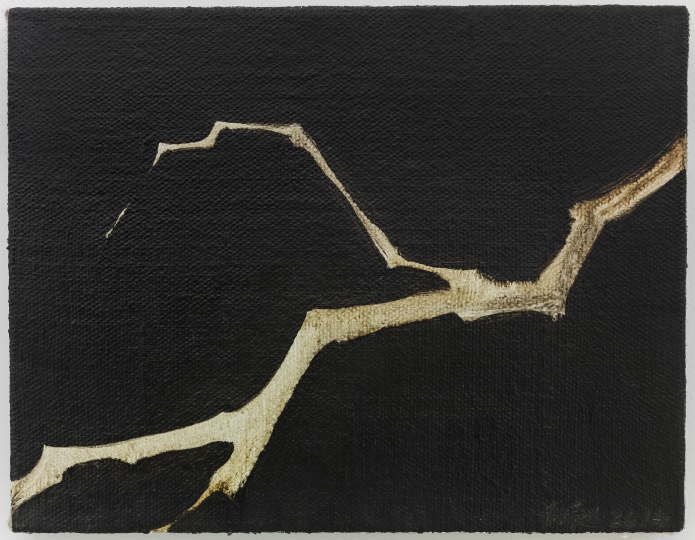 2014年趙趙在站臺中國北京空間舉辦個展“無題”中的繪畫作品。
