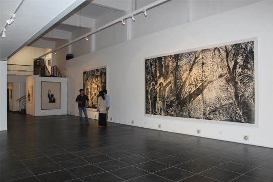 張同帥偏愛大尺幅，此為2008年創(chuàng)作的早期作品
