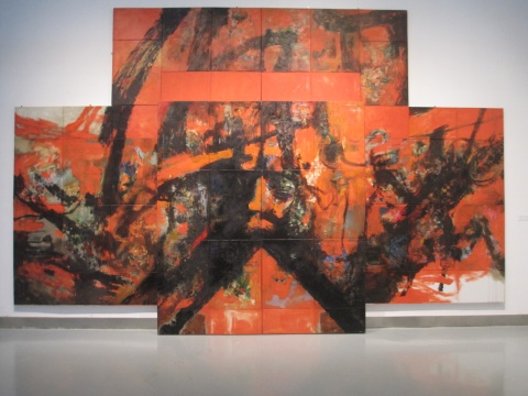 周長(zhǎng)江作品《K天·人之問》
