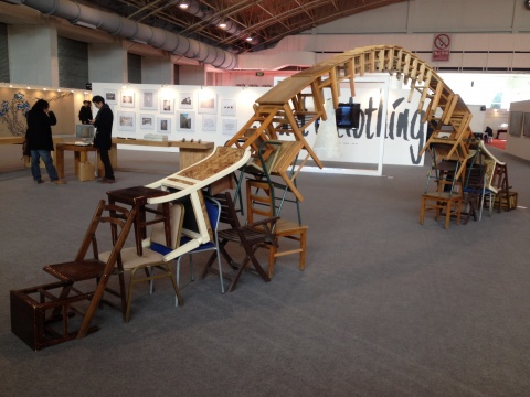 張愉創(chuàng)作于2012-2014年的作品《一座橋》 
