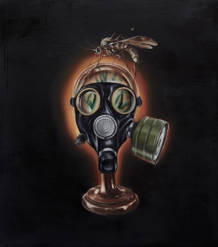 《被觀賞的自由》  90x80cm  布面油畫  2014

