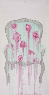 《沙發(fā)》  紙本水墨  182×97cm  2011
