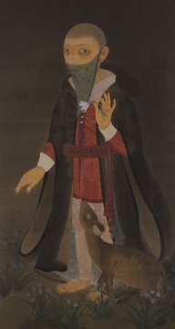 郝量?《毒浮屠》 163×88 cm（約12.9平尺） 設(shè)色紙本 2011
