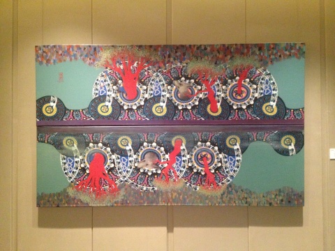 林偉祥 《倒影》 90X150cm 布面丙烯 2013
