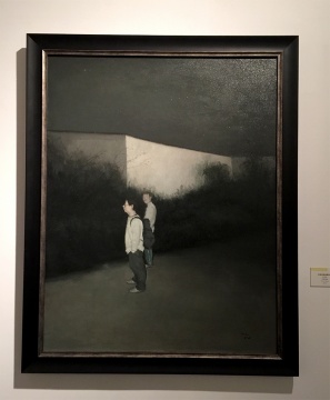 伍思波   《開(kāi)發(fā)中的會(huì)展中心》   布面油畫  120x90cm  2010
