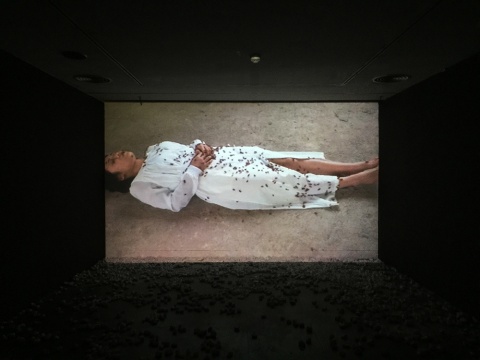 袁淑玲  《離開(kāi)底波拉》  單頻影像   5分17秒 2013
