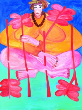 《祈禱》200 x 150cm 布面油畫 2010

