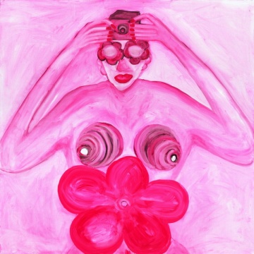 《釋放》100 x 100cm 布面油畫 2013
