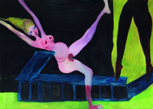 《突然跳動的木板》180 x 220cm 布面油畫 2010
