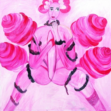 《無法消失的種子》200x200cm 布面油畫 2014
