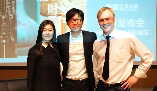 3月28日，下午3時新聞發(fā)布會 龍美術(shù)館館長王薇、藝術(shù)家徐震及《燃點》出品人Christopher Moore出席
