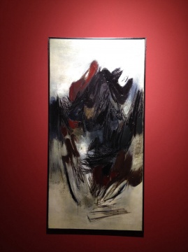 朱德群 《第97號(hào)》 120×60cm 布面油畫(huà) 1961
