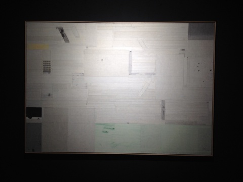 梁銓 《清溪漁隱圖》 140×200cm 墨、宣紙拼貼 2014-2015
