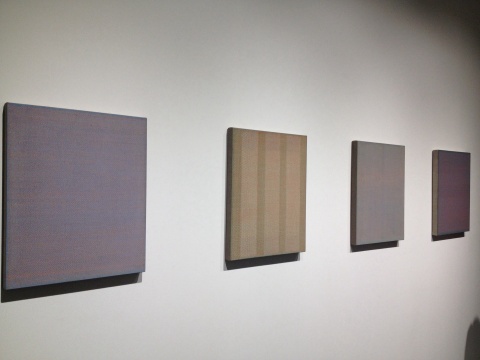 周洋明 《140818》、《290513》、《061514》、《20150217》 65×53cm、65×53cm、65×53cm、65×53.8cm 布面丙烯 2014、2013、2014、2015
