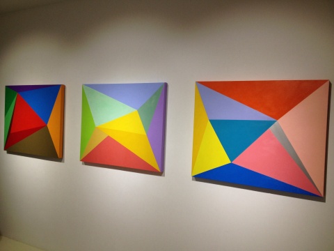 王智一 《分形》 80.5×100cm×3 布面丙烯 2014
