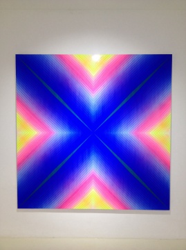 王一 《地點(diǎn)2015-3》 190×190cm 布面綜合材料 2014-2015
