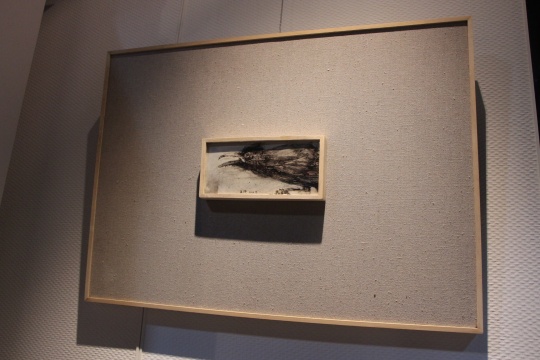 《無題》  9×20cm 紙面油彩 2012

