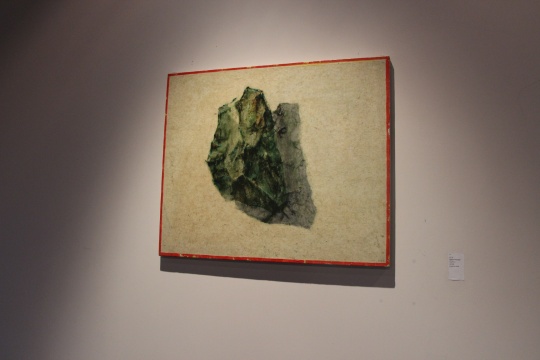《塵1》 50×60cm 宣紙裱于布面油彩 2014
