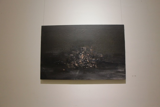 《城·跡45》 50×100cm 布面丙烯 2015
