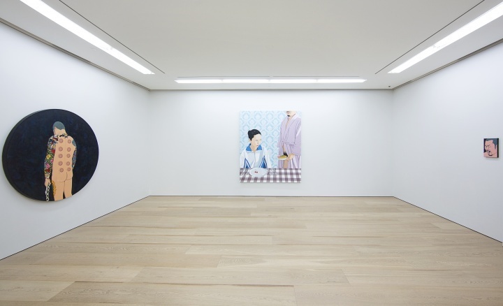 陳飛于2014年初在貝浩登香港空間舉辦的個展“我和肉”
