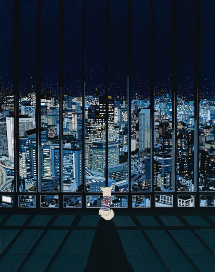 陳飛《熊熊的野心》 240×190cm 布面丙烯 2009，這件作品在蘇富比（北京）2013年秋拍上以542.8萬成交，刷新其個人拍賣成交紀(jì)錄