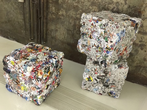 史昊鵬作品《紙媒的古典雕塑法》
