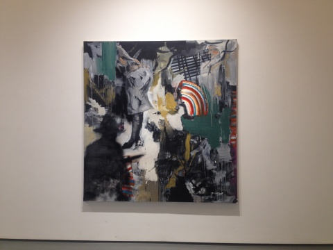 郭筍 《梅普爾索普的刀》 210×200cm 布面油彩 丙烯 2014