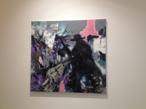郭筍 《草長與鷹飛》 210×200cm 布面油畫 丙烯 2014