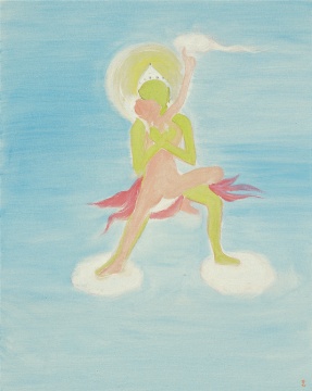 《祥云圖》   50cm×40cm  布面油畫    2010
