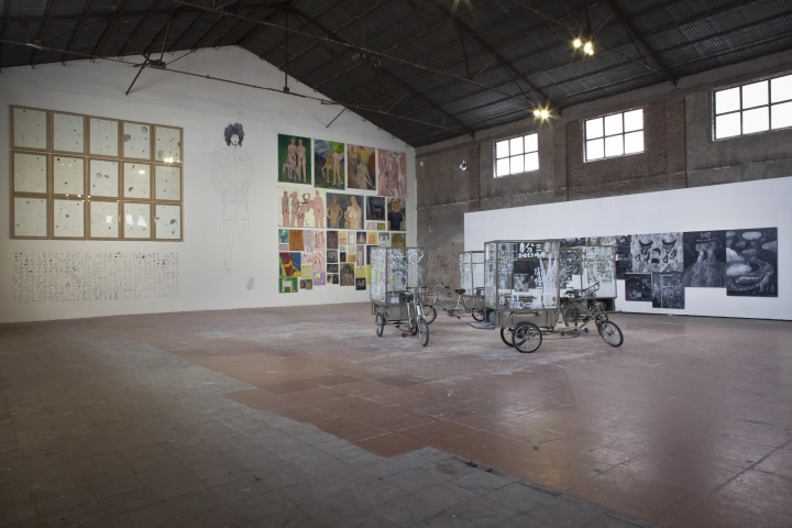 2014年3月，“春分——煙囪&溫凌雙個展”展覽現(xiàn)場
