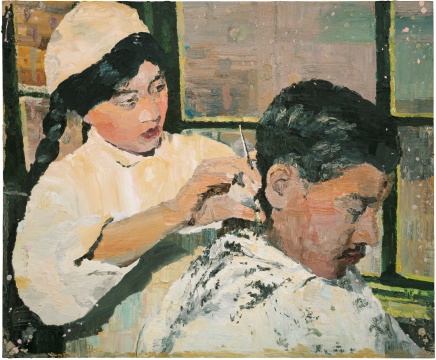 Lot 119  仇曉飛《我們知道我們的陰沉》 200 x 243 cm  油彩畫布  2009  估價(jià)：100-180萬(wàn)元
