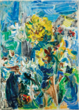 Lot 1010 吳大羽《繁花爭艷》45.5 x 32.5cm 油畫畫布 估價(jià)：380-480萬港元
