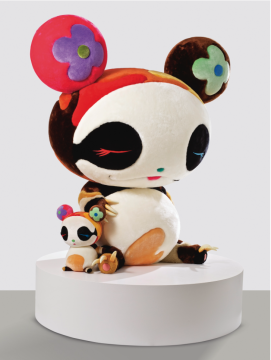 Lot 1069 村上隆《PANDA GEANT》205(高) x 193 x 111cm  估價(jià)：480-600萬港元
