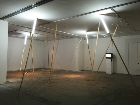 廖斐為空間量身定制的作品《移動(dòng)No.3》 尺寸可變 2015
