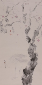 晁海  《故鄉(xiāng)》 138x69cm 紙本設色
